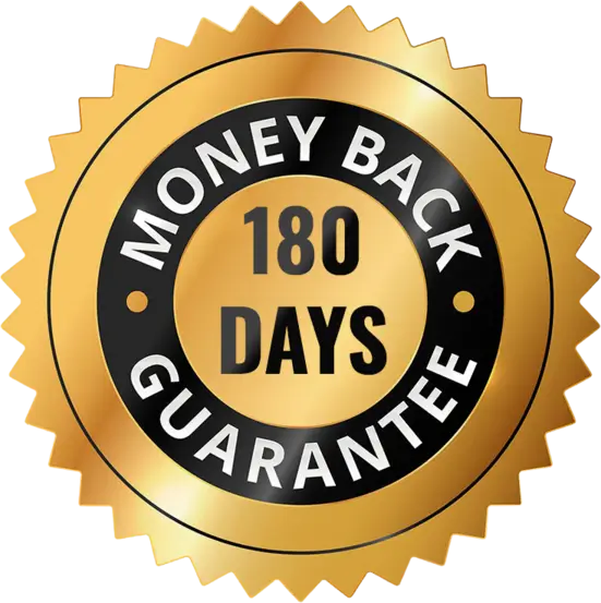 Harmo Brain 60-day money-back guarantee badge
